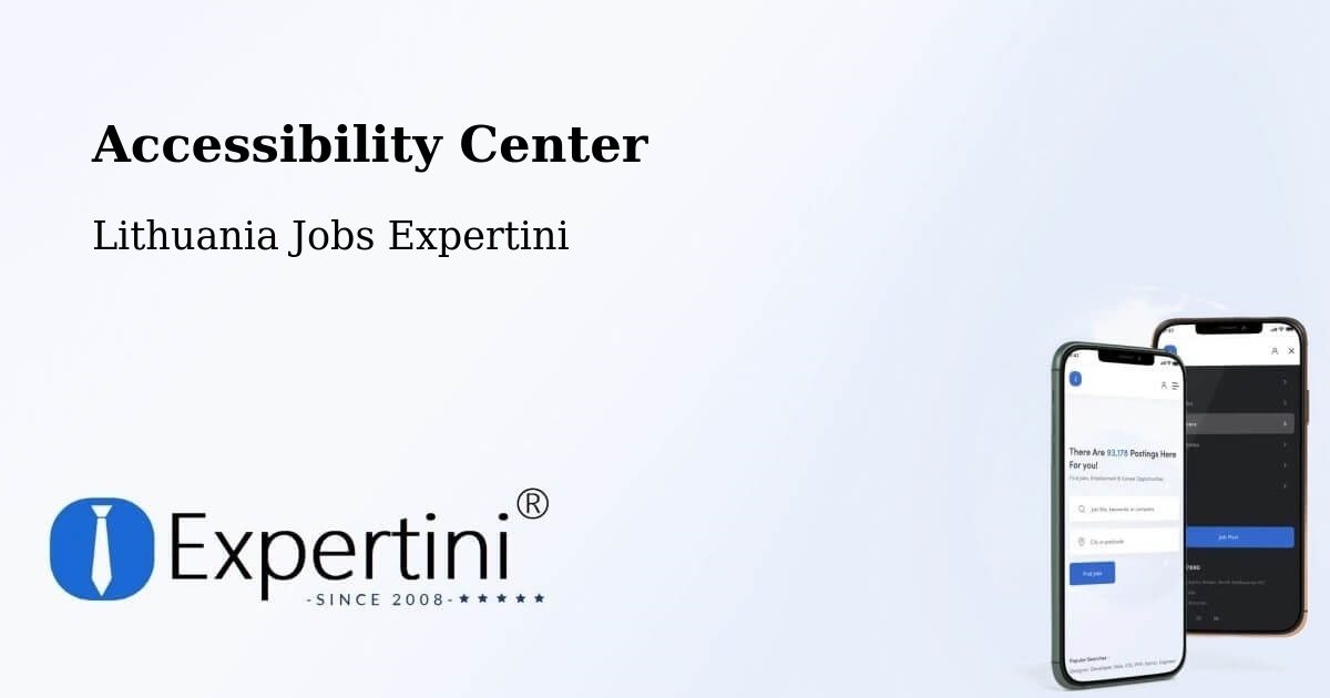 Accessibility Statement – Vievis - Lithuania Jobs Expertini