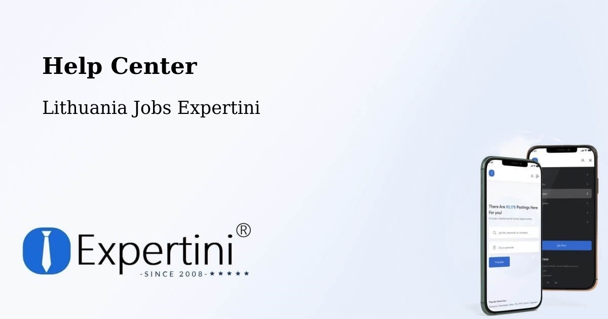 Help Center – Vievis - Lithuania Jobs Expertini