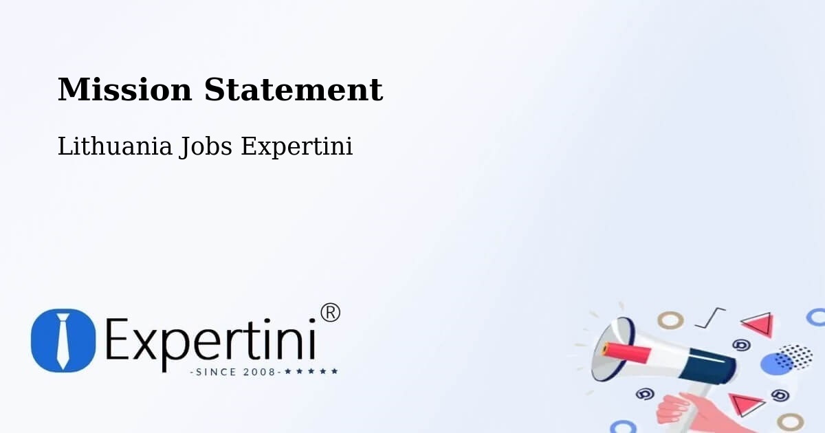 Corporate Mission – Vievis - Lithuania Jobs Expertini